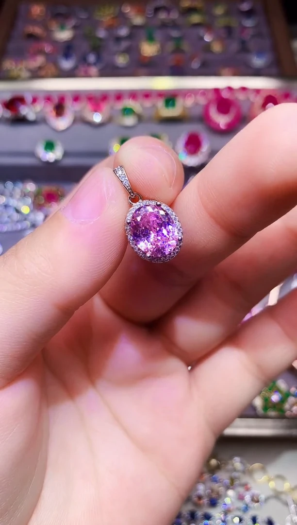 颈饰银S925镶嵌碧玺.....