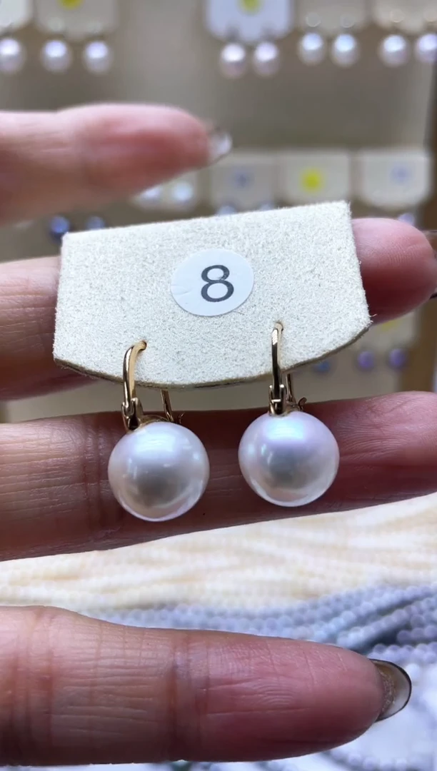 【闪购商品】淡水珍珠耳饰银S925镶嵌2