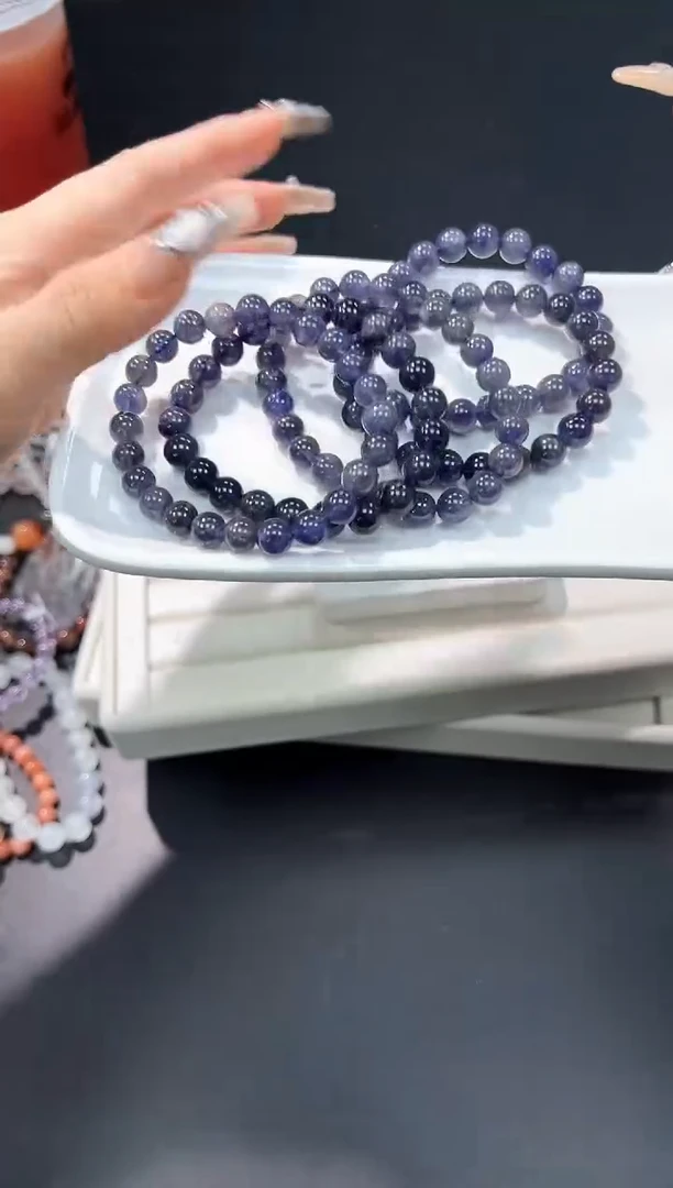 8mm堇青石未镶嵌88a多样性发其一【1条】默认微瑕