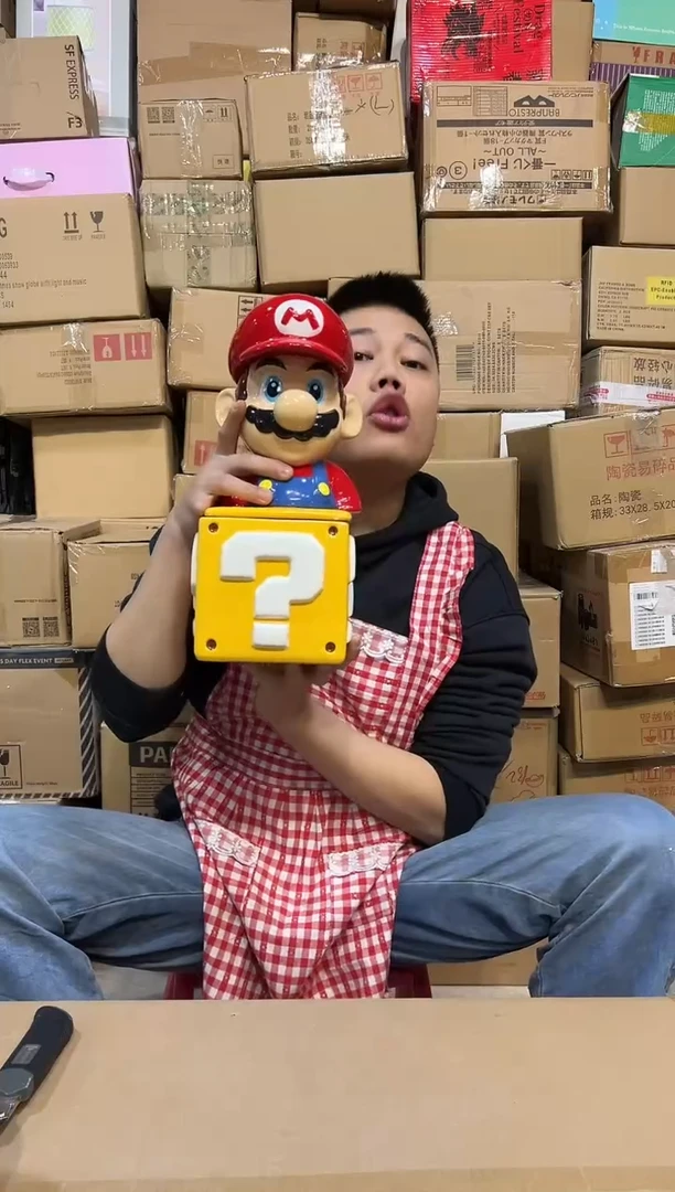 【闪购商品】杯马里奥问号罐一套