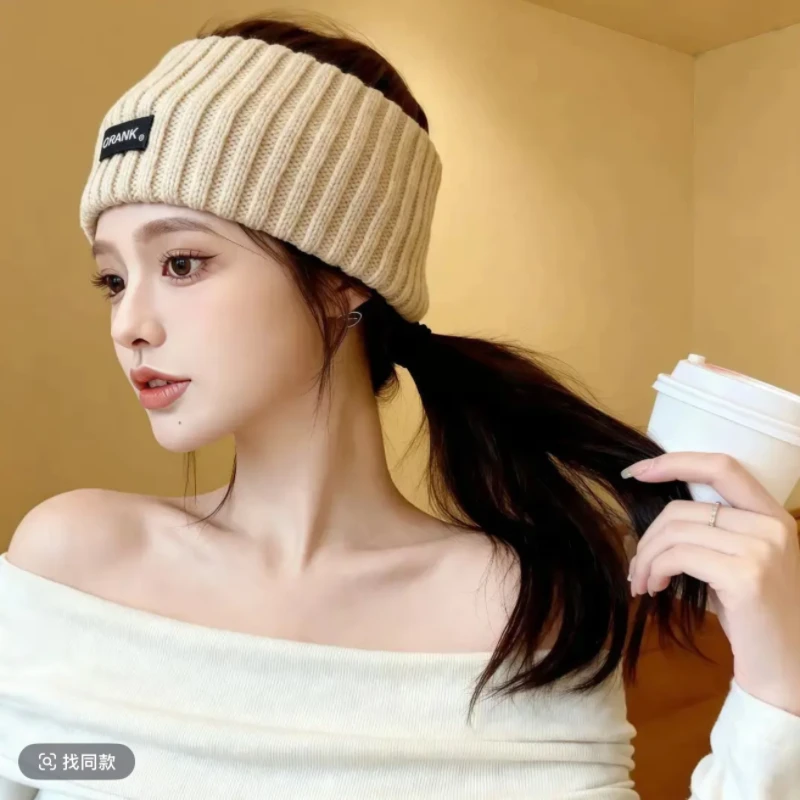 【2025新款针织发带】女时尚防风运动饰套发箍毛绒宽边GQ
