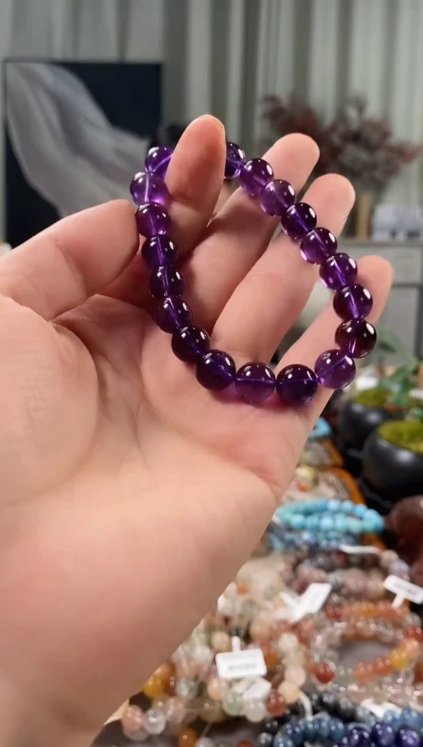 未镶嵌手链水晶紫水晶