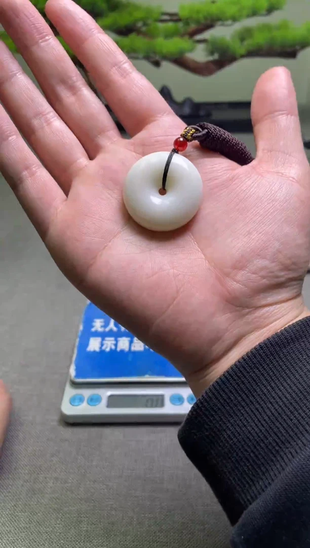 颈饰未镶嵌和田玉风**月1