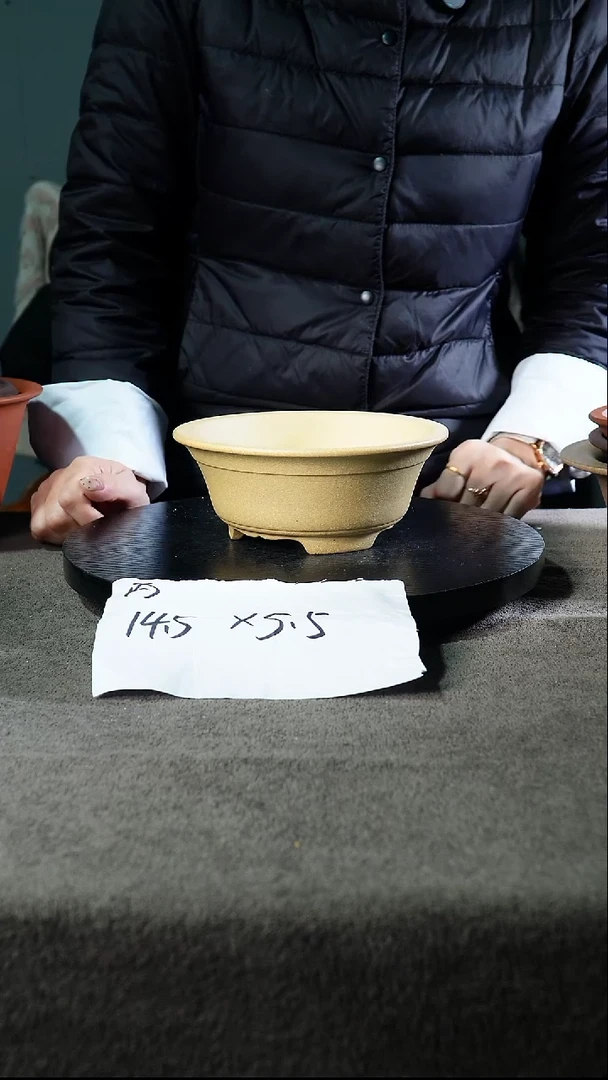 宜兴紫砂小花盆盆