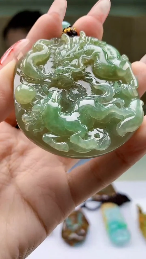 【闪购商品】定制翡翠未镶嵌4902ty-毛货挂件97