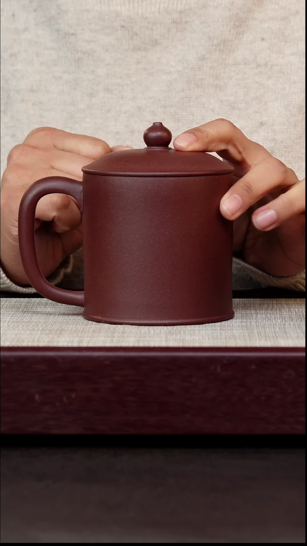 茶杯紫砂紫气东来杯