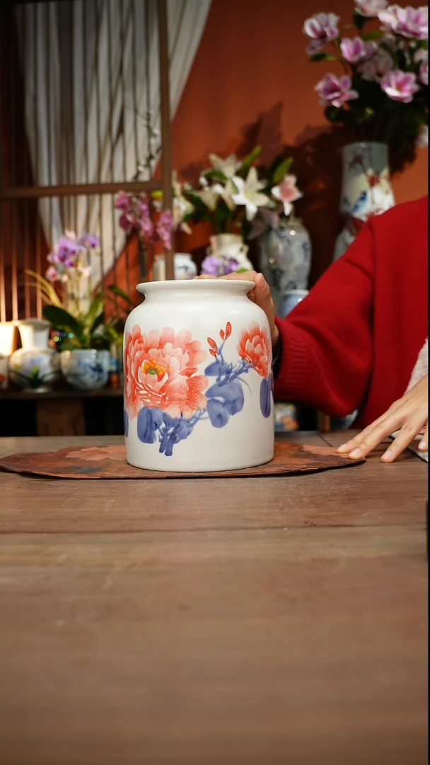 现代高温釉下彩手绘陶瓷餐具