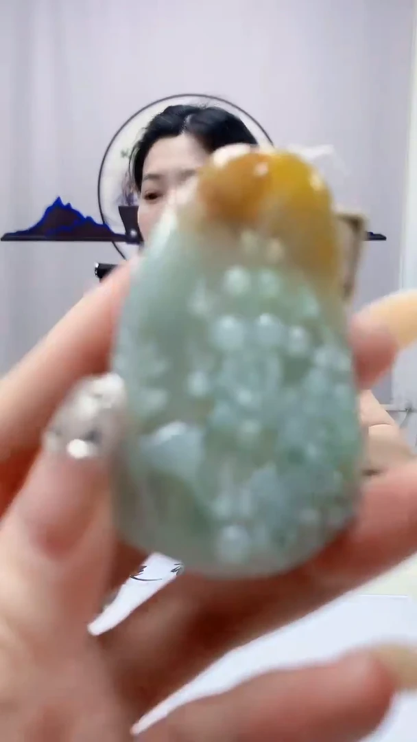 定制翡翠未镶嵌0405DD-毛货挂件56