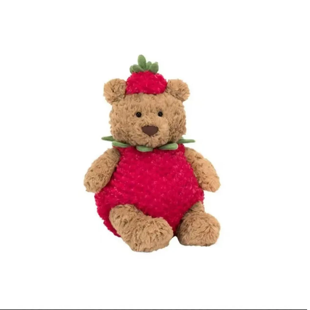 原jc巴熊 草莓熊玩偶