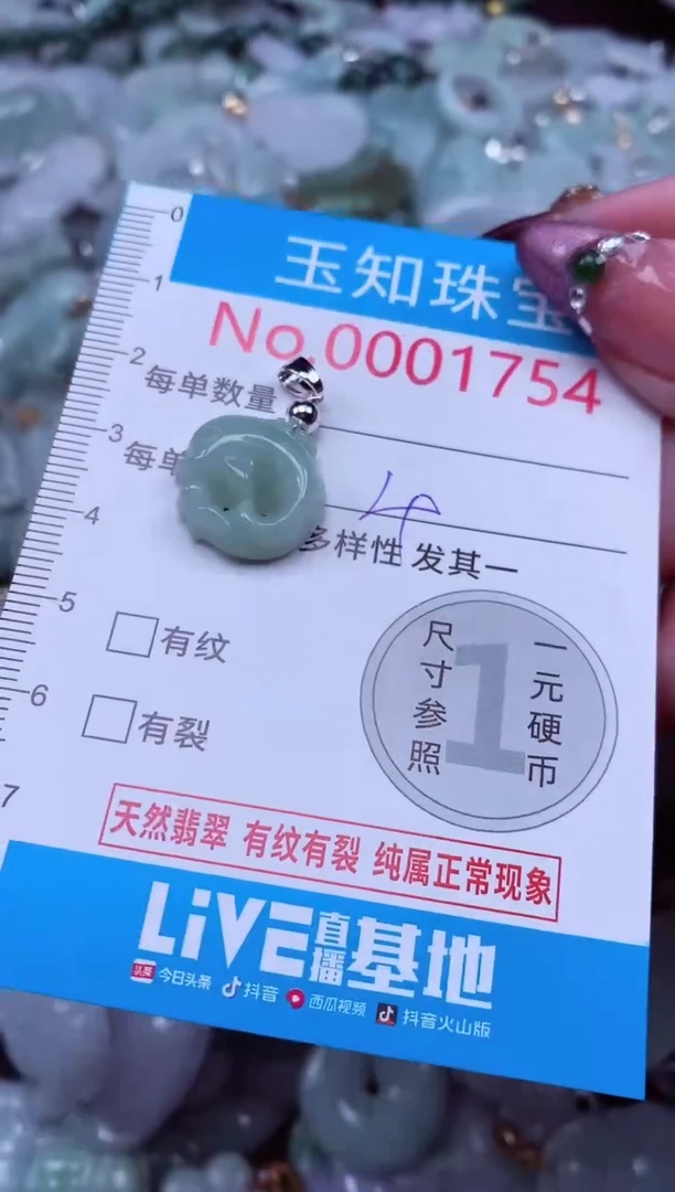 吊坠(不含链)未镶嵌翡翠1754