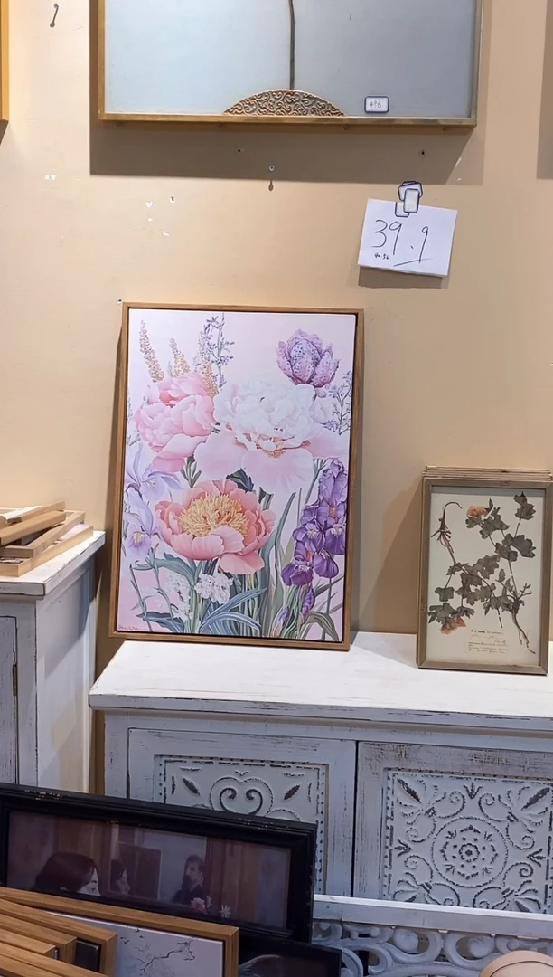 木实木双框装饰挂画