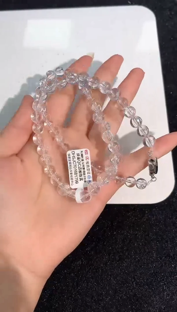 合金颈饰水晶1号利姆利亚白阿赛项链8mm