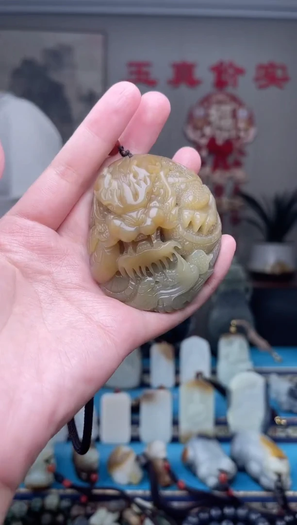 和田玉未镶嵌挂件1