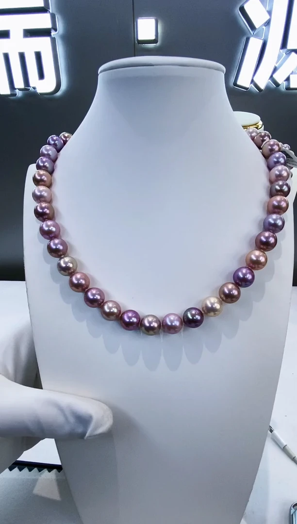 项链未镶嵌淡水珍珠Y淡水项链10-11吉尔德五星