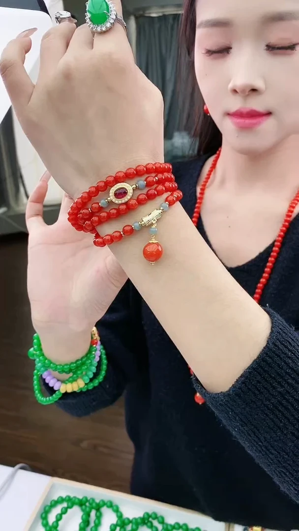 【闪购商品】翡翠颈饰14K金镶嵌D140项链