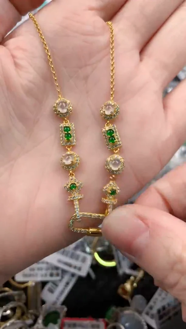 银S925镶嵌戒指翡翠23           8