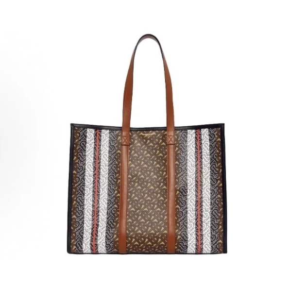95新 BURBERRY/博柏利 Monogram 手提单肩包 大号