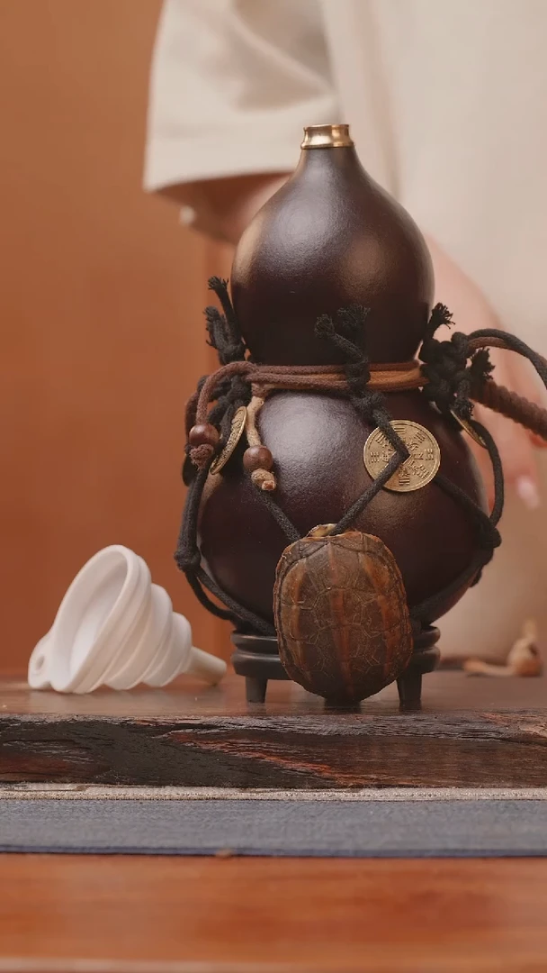 1762号精品大漆葫芦防腐防渗装水茶酒