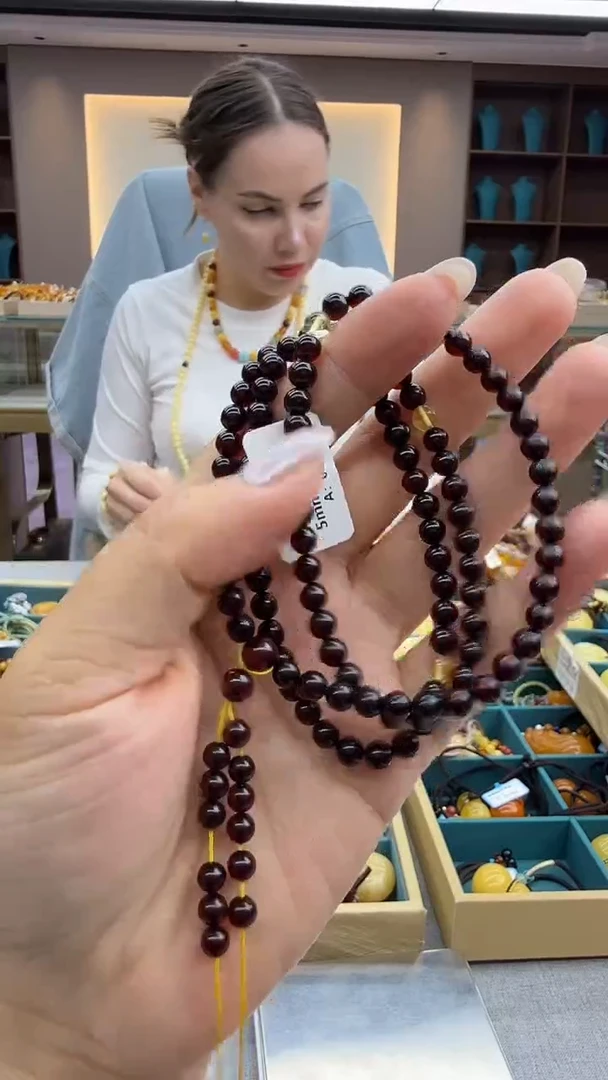 手链琥珀未镶嵌30秒拍号 假一罚三 5mm