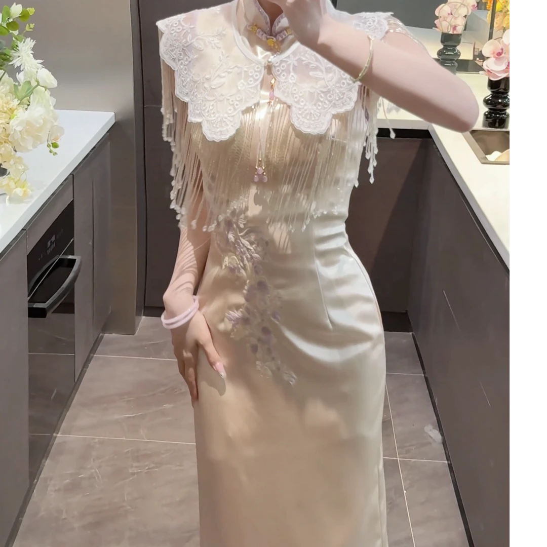 【婉婉定制】【紫韵东方】连衣裙CDW5LYQ9918A蕾丝显瘦气质轻奢夏季