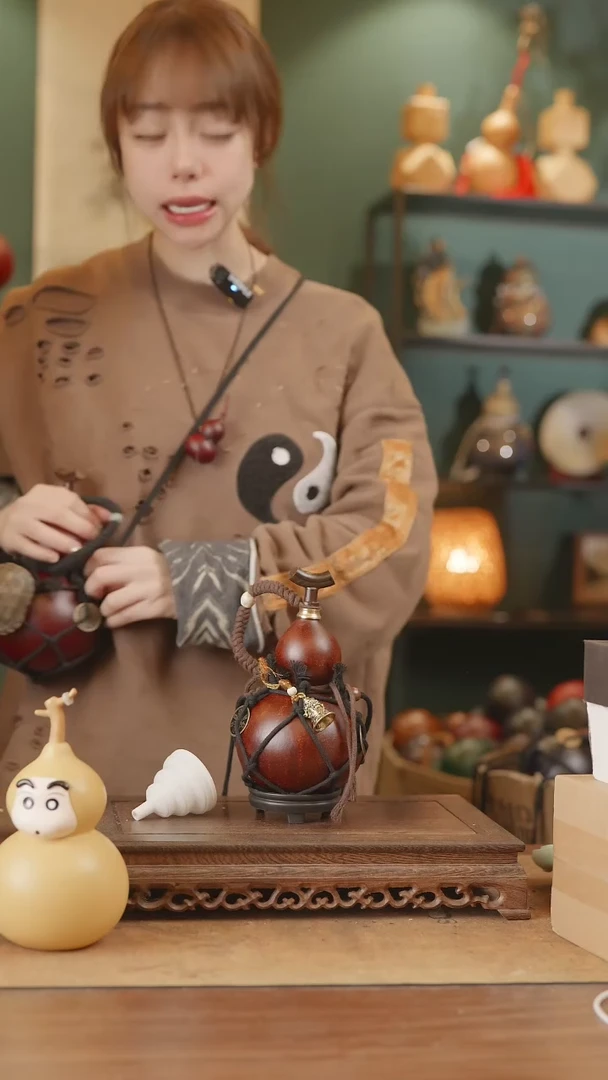 【闪购商品】23号精品天然大漆工艺防渗内胆酒葫芦~