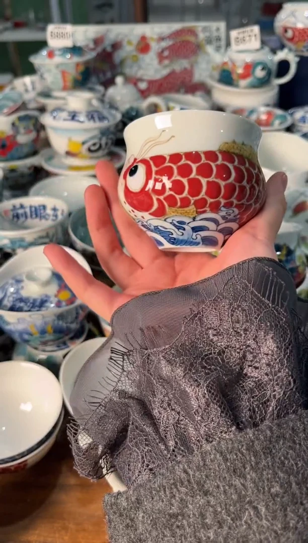 瓷片陶昨明大肚杯（福利价格）