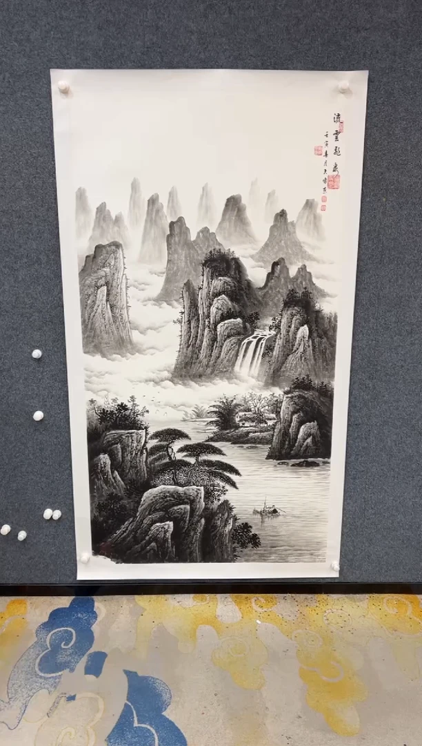 【闪购商品】国画1.17-王夫怀-六尺整山水-011