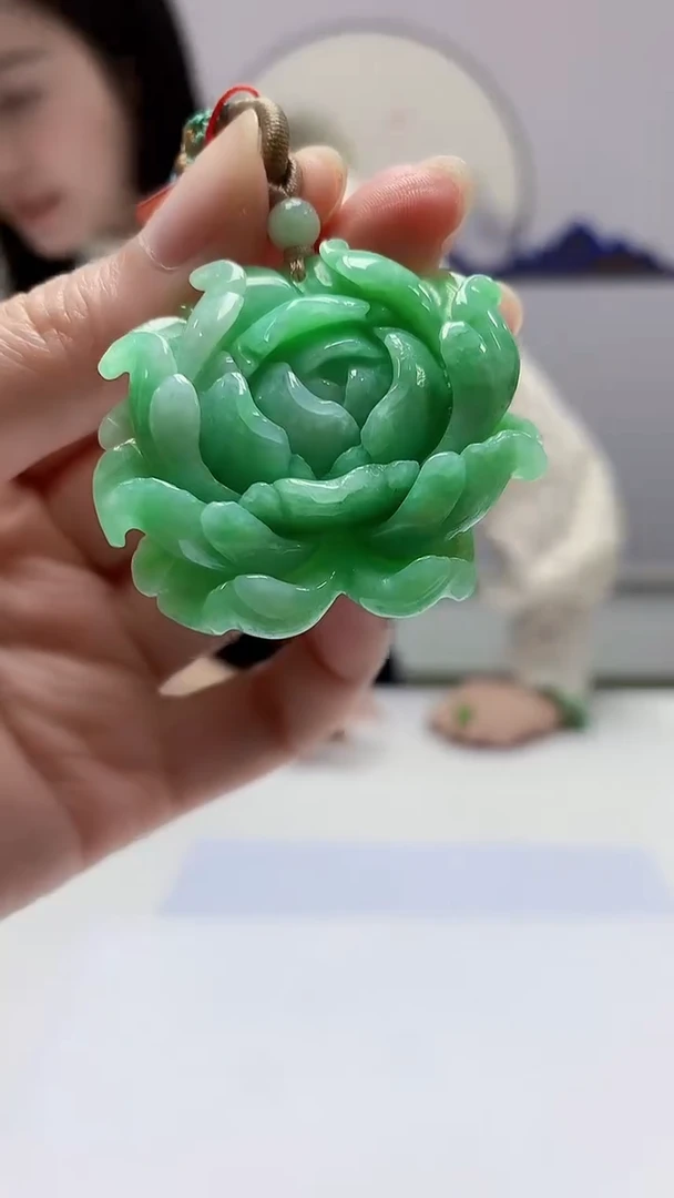 【闪购商品】定制翡翠未镶嵌4852zm-毛货挂件花牌19