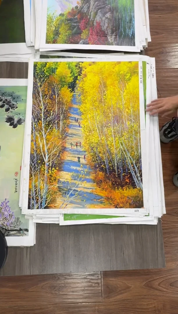油画【32号】约50*70丨朝鲜原创纯手绘孤品油画丨顺丰包邮