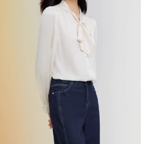 淡红色本白色上衣衬衫EE00758