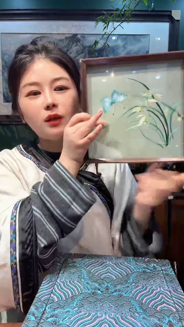 横款 横款非遗苏绣纯手工刺绣装饰画