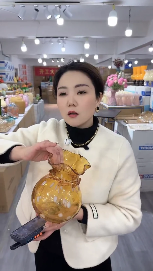 【闪购商品】琉璃椿新花器Y-22晚