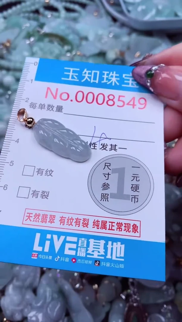 吊坠(不含链)未镶嵌翡翠8549