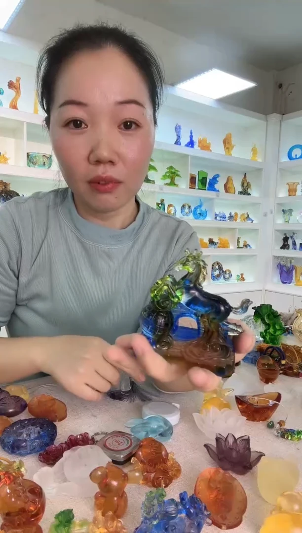 手工艺品琉璃马到成功
