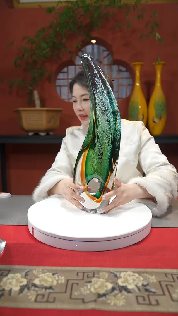 【闪购商品】琉璃手工艺品柳叶弯刀