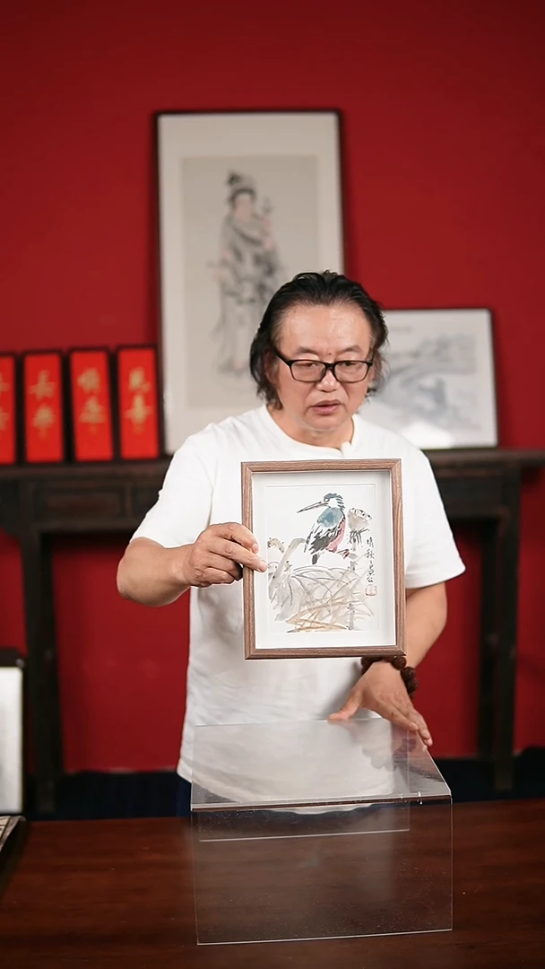国画手写手绘-10寸摆台