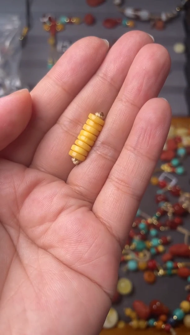 裸石蜜蜡未镶嵌6蜜蜡隔片8片