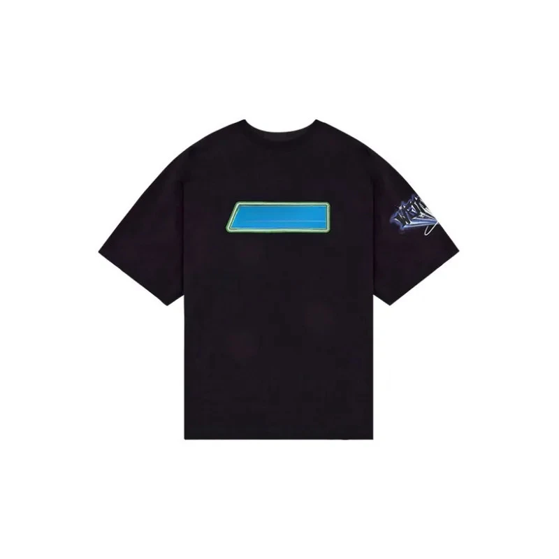 【福袋结束后开】W e1 1/ d  on e蓝色印花字母短袖T/XS-M