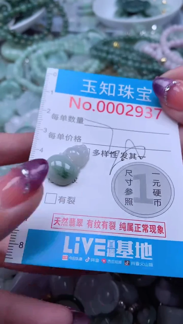 翡翠未镶嵌吊坠(不含链)2937