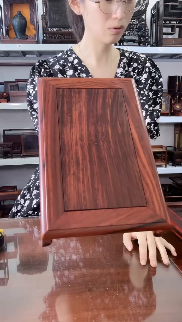 微凹黄檀（南美大红酸枝）米*长方底座22*14   80