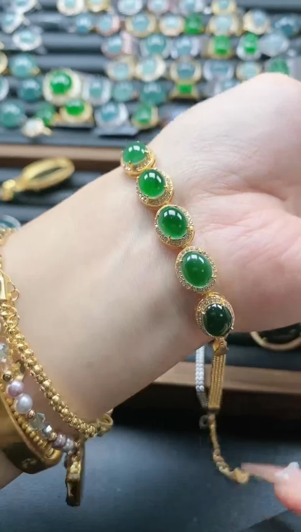 【闪购商品】翡翠戒指银S925镶嵌515115