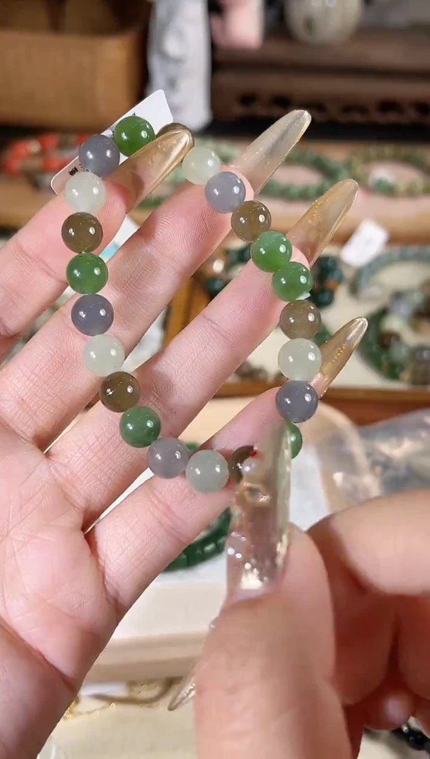 未镶嵌手链和田玉多样性发其一孤品默认微瑕