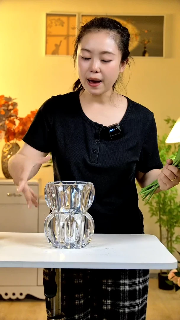 水晶花瓶福禄花瓶