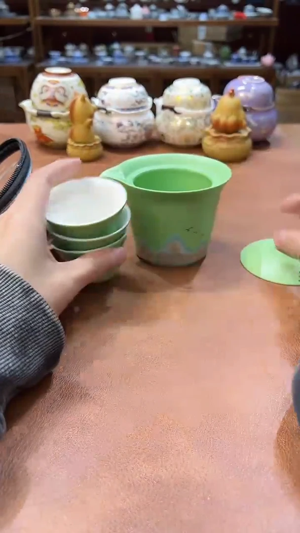 真的很便宜会开片的旅行茶具