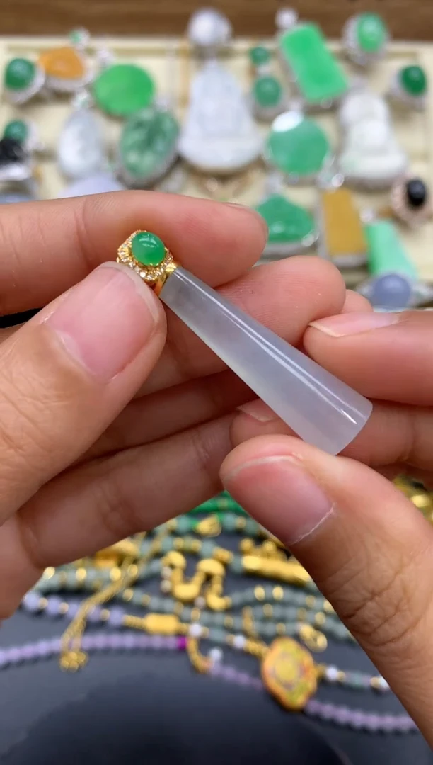 【闪购商品】翡翠颈饰18K金镶嵌158-中国好珍宝