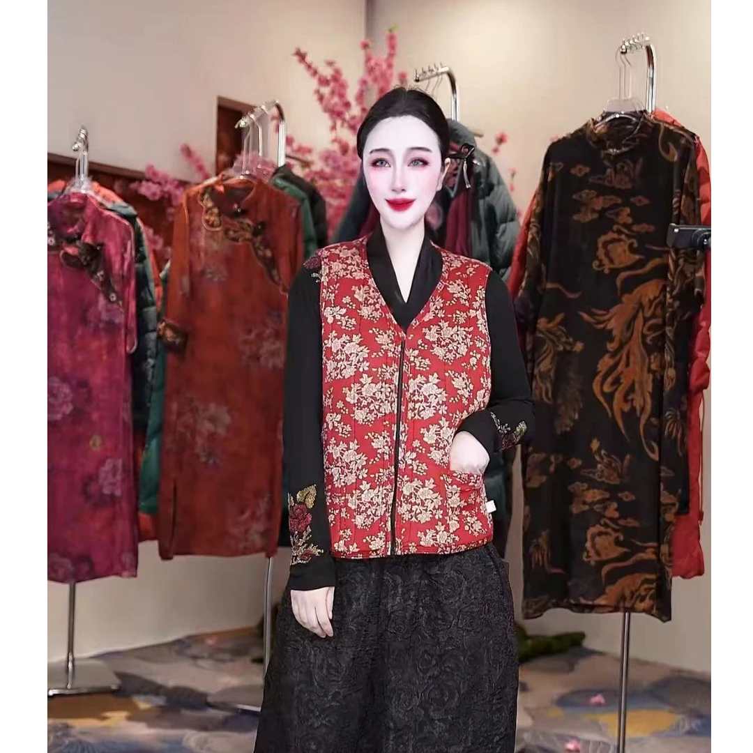 新款保暖棉马甲坎肩背心马夹女内外穿百搭