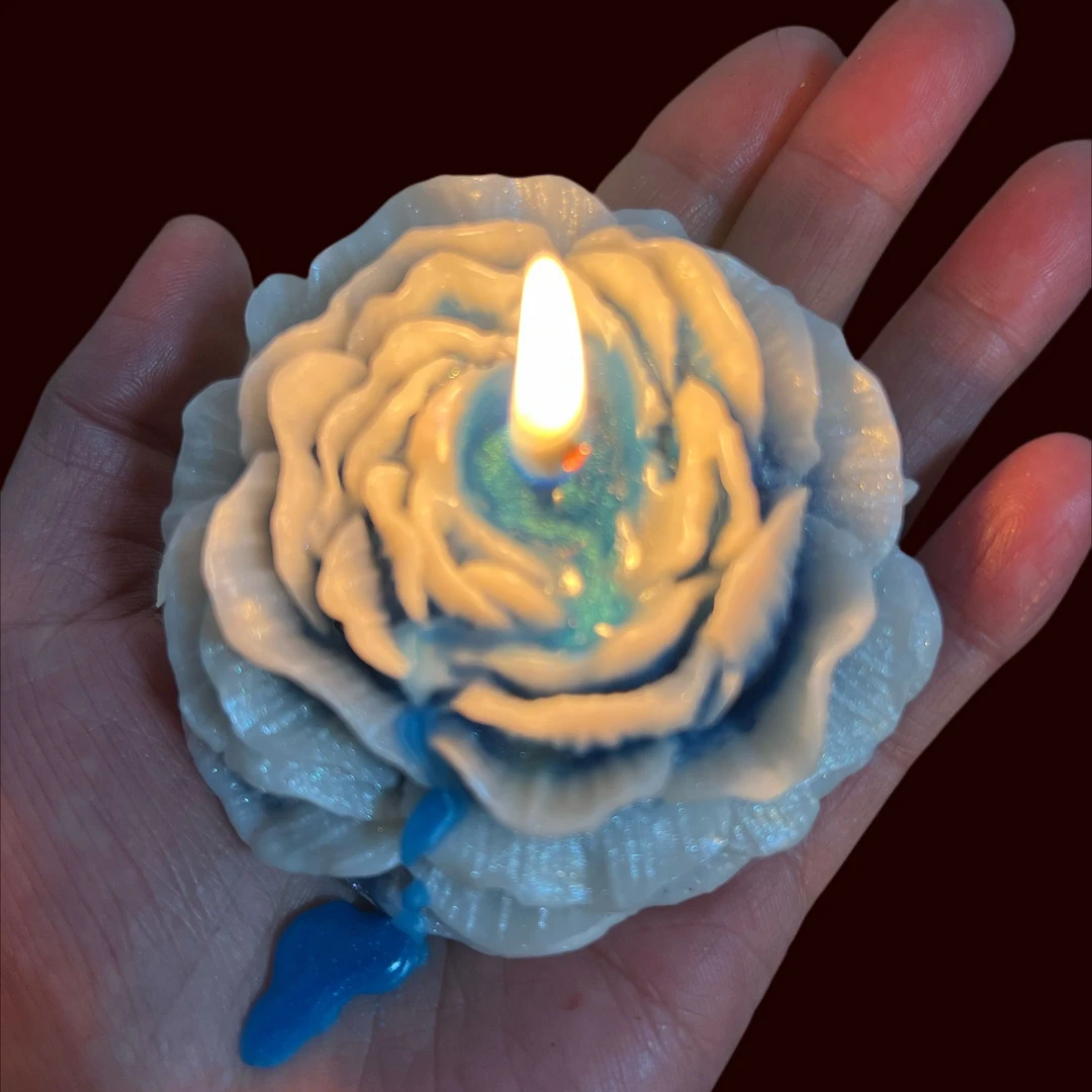 【朱颜馥雪】香薰蜡烛牡丹低温蜡烛内外鎏金珠光玫瑰高级文艺礼物