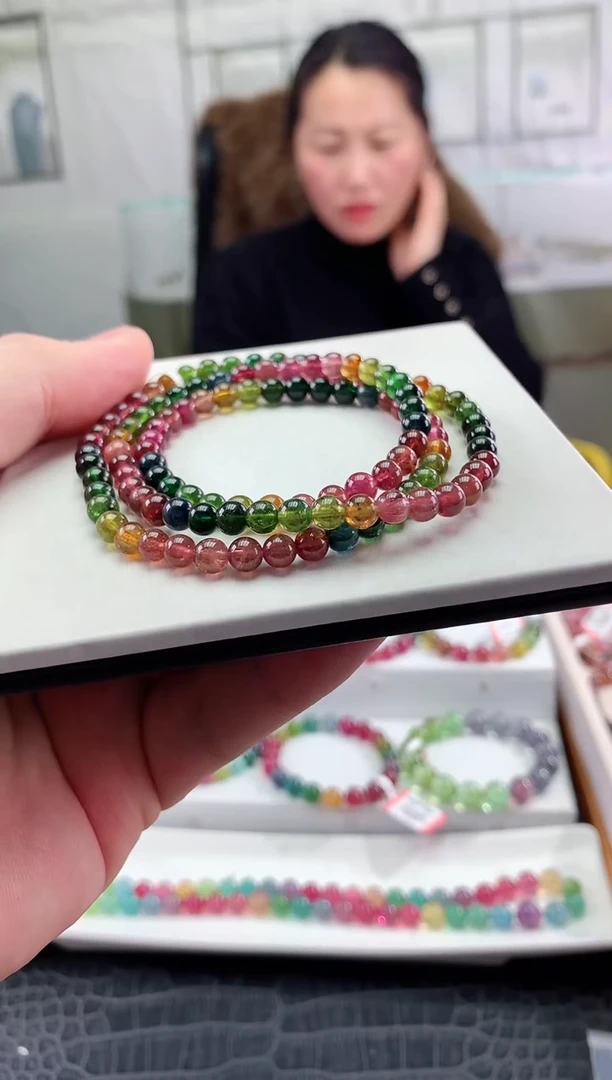 【闪购商品】碧玺手串未镶嵌多样性发一条