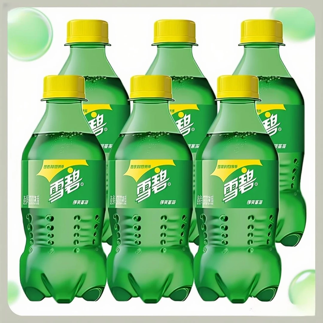 雪碧柠檬味300ml×2/8瓶可口可乐清爽柠檬味碳酸饮料汽水 瓶装即饮