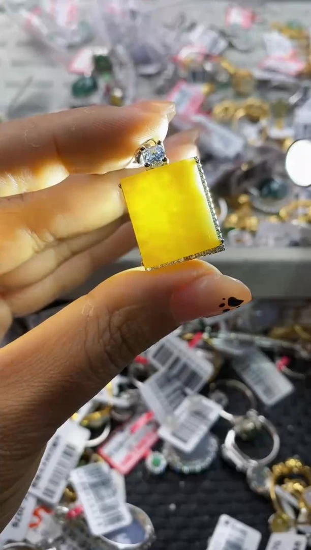 银S925镶嵌戒指翡翠333     5